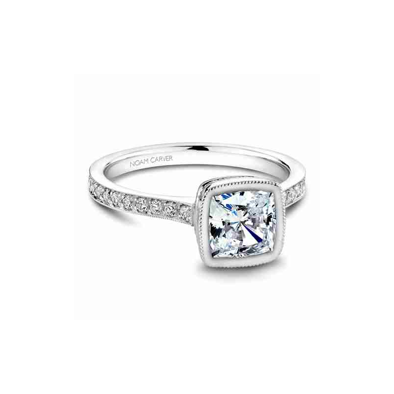 Noam Carver Bezel Engagement Ring B026-02A