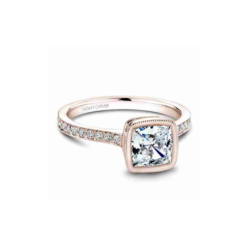Noam Carver Bezel Engagement Ring B026-02RA