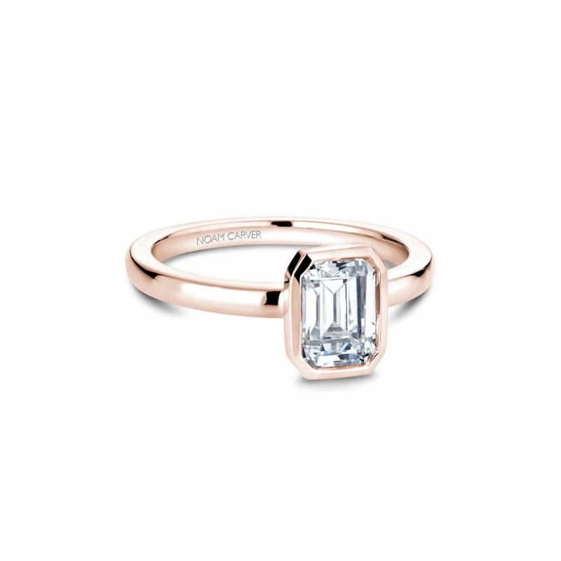 Noam Carver Bezel Engagement Ring B095-03RA