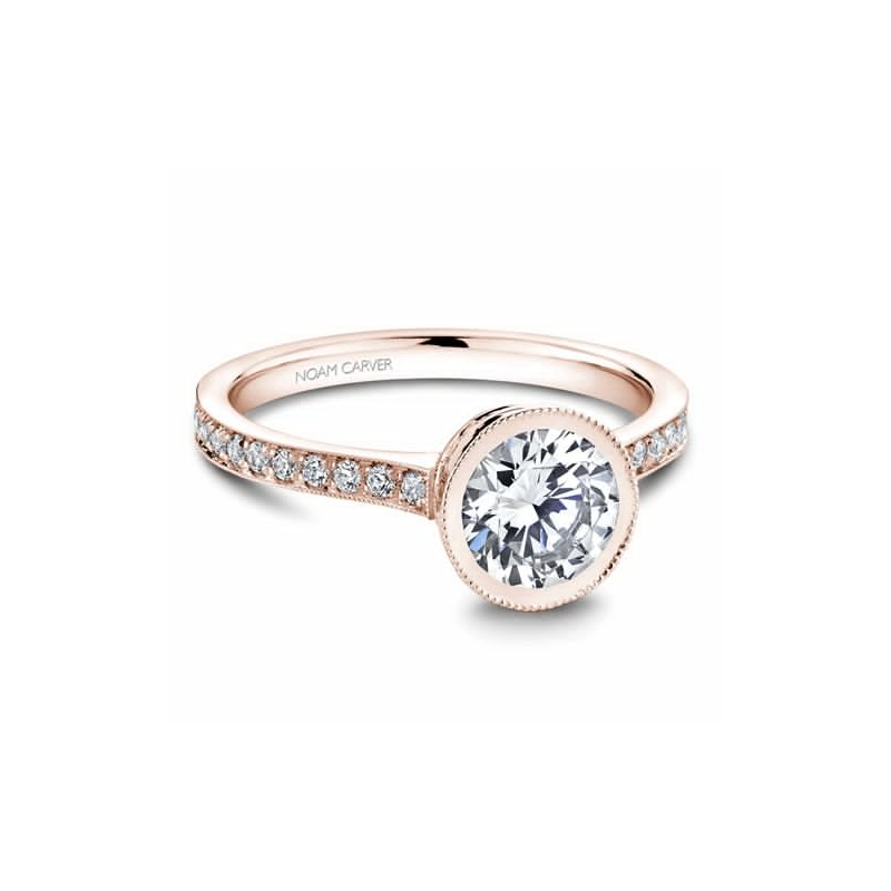 Noam Carver Bezel Engagement Ring B025-02RA