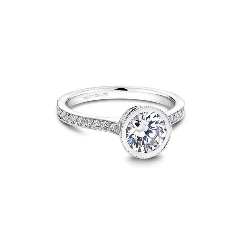 Noam Carver Bezel Engagement Ring B025-02A