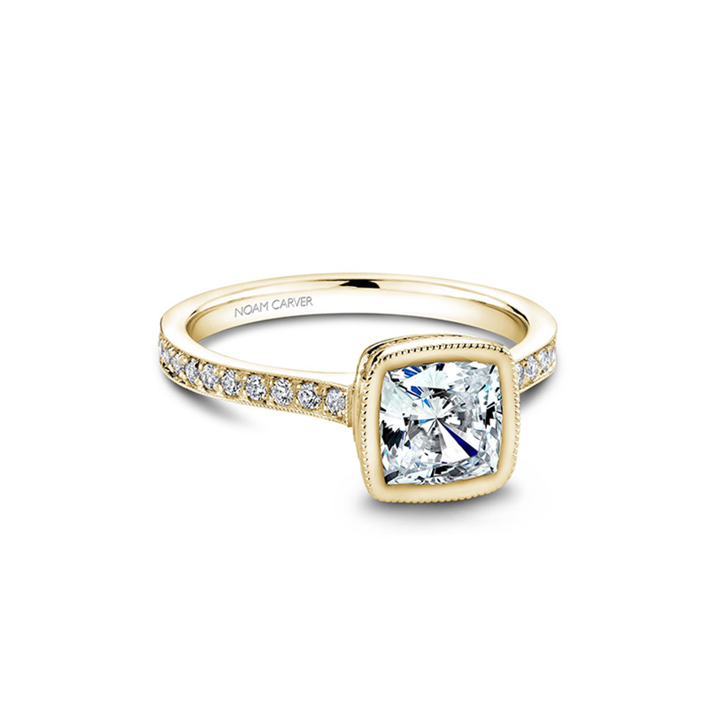 Noam Carver Bezel Engagement Ring B026-02YA