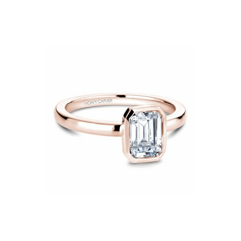 Noam Carver Bezel Engagement Ring B095-03RA