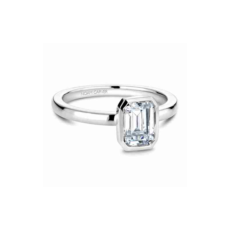 Noam Carver Bezel Engagement Ring B095-03A