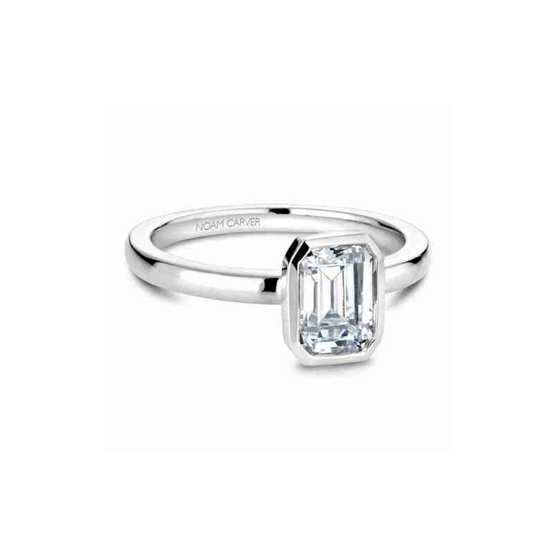 Noam Carver Bezel Engagement Ring B095-03A