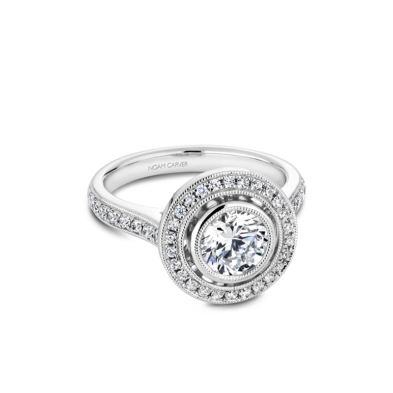 Noam Carver Bezel Engagement Ring R040-02A