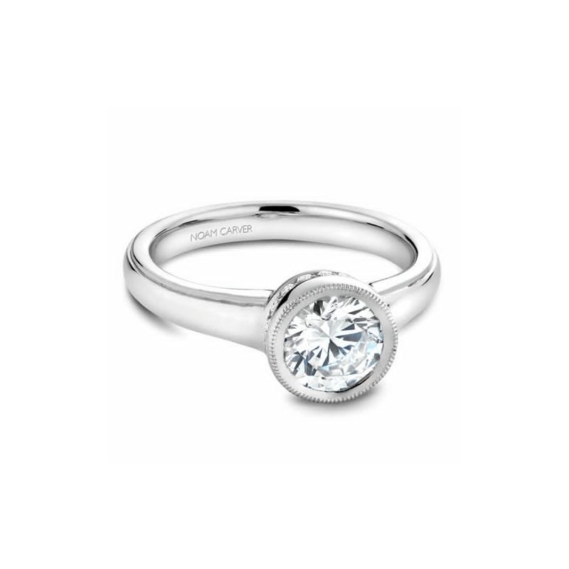 Noam Carver Bezel Engagement Ring B025-01A