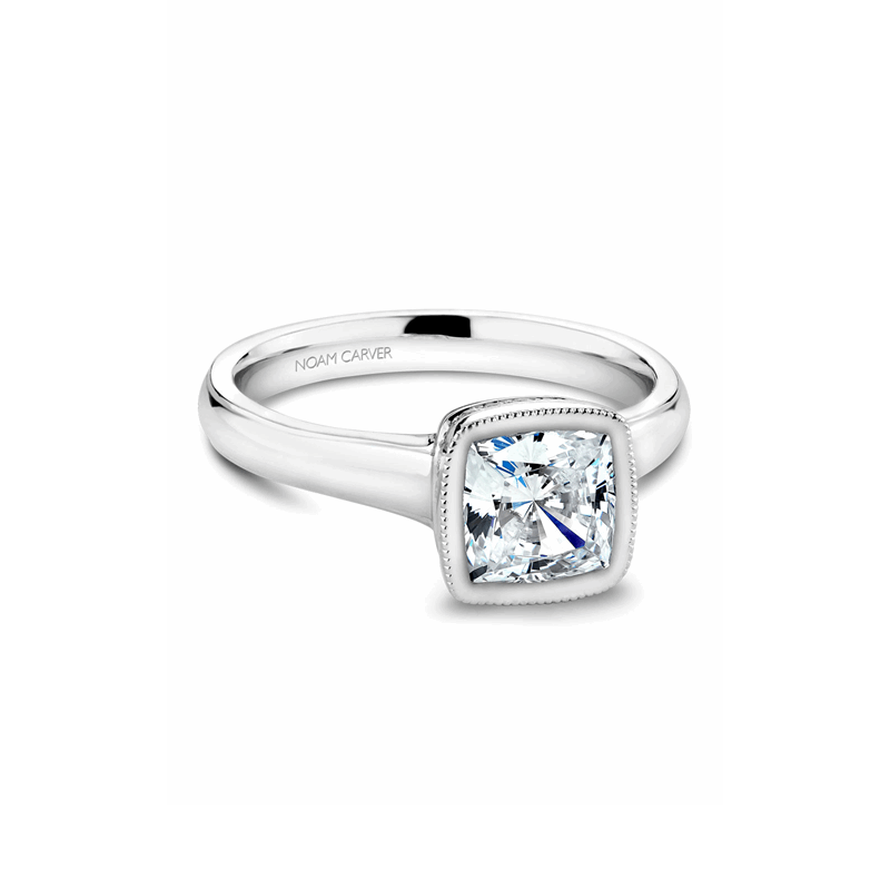 Noam Carver Bezel Engagement Ring B026-01A