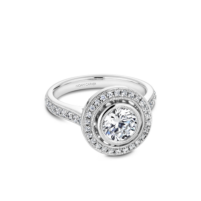 Noam Carver Bezel Engagement Ring R040-02A