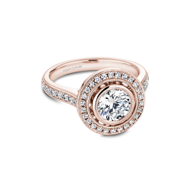 Noam Carver Bezel Engagement Ring R040-02RA