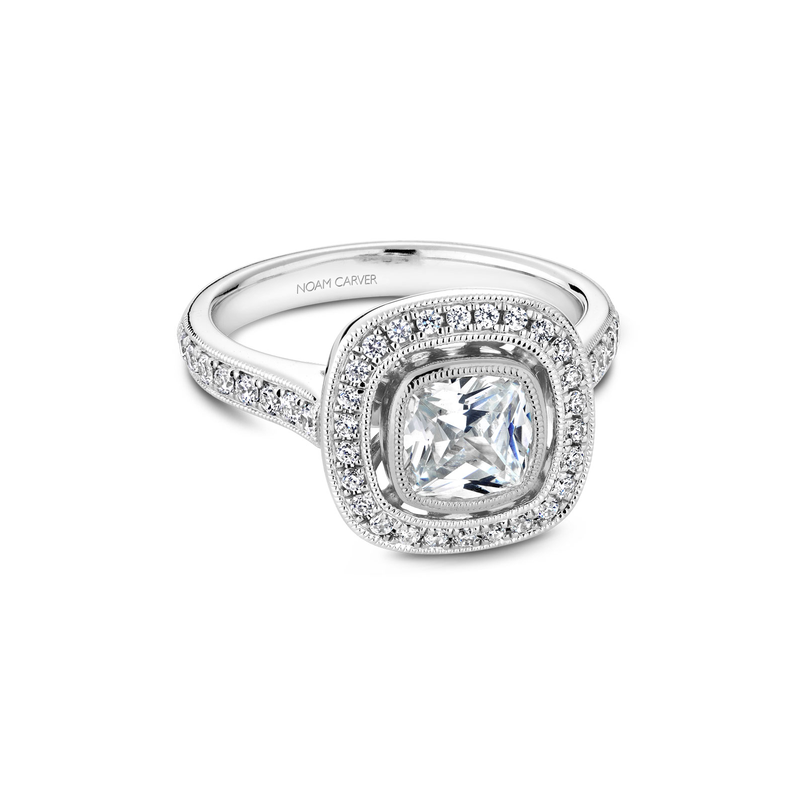 Noam Carver Bezel Engagement Ring R040-03A