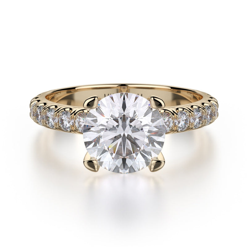 Michael M Crown Engagement Ring R716-2