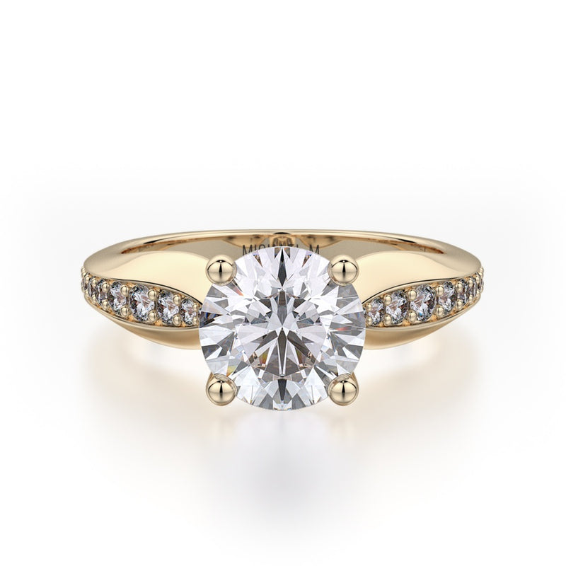 Michael M Crown Engagement Ring R733-1.5