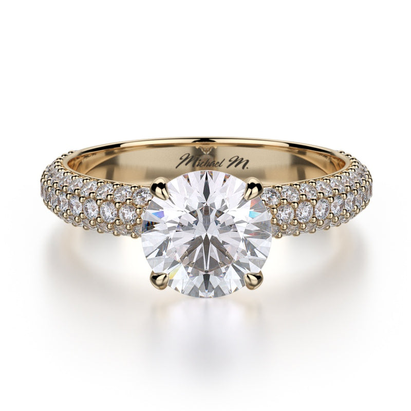 Michael M Crown Engagement Ring R699-1.5
