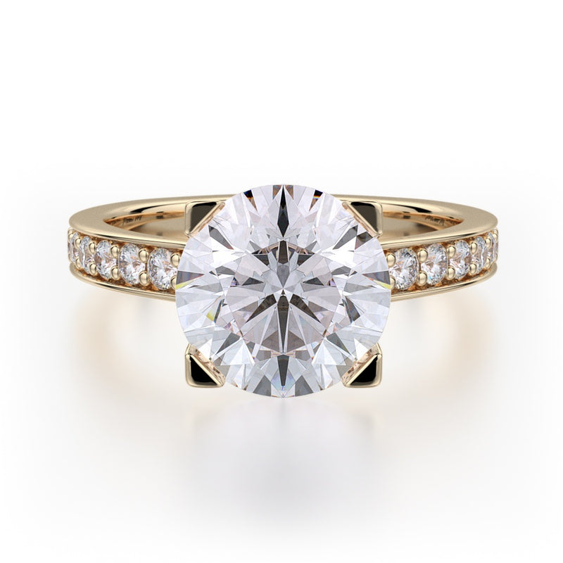 Michael M Crown Engagement Ring R701-2