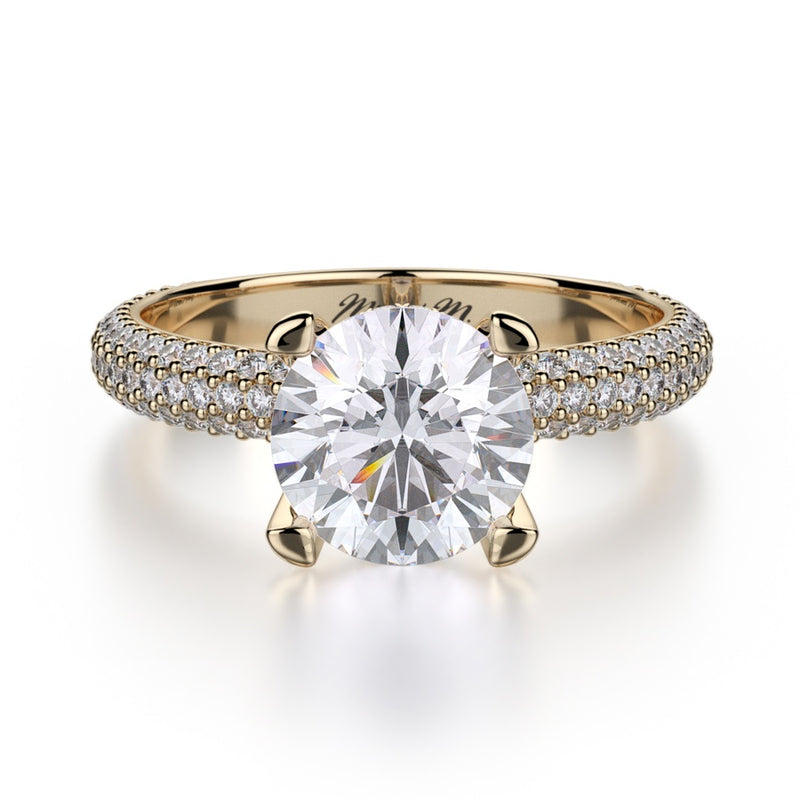 Michael M Crown Engagement Ring R702-2