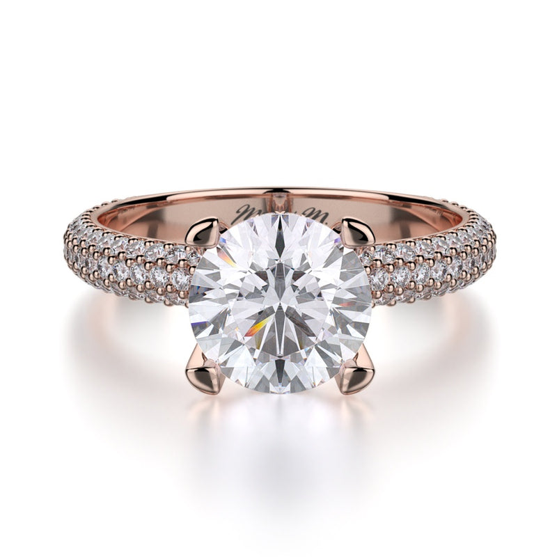 Michael M Crown Engagement Ring R702-2