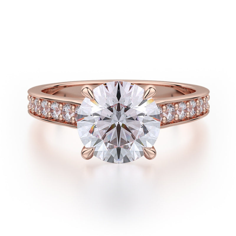 Michael M Crown Engagement Ring R703-2