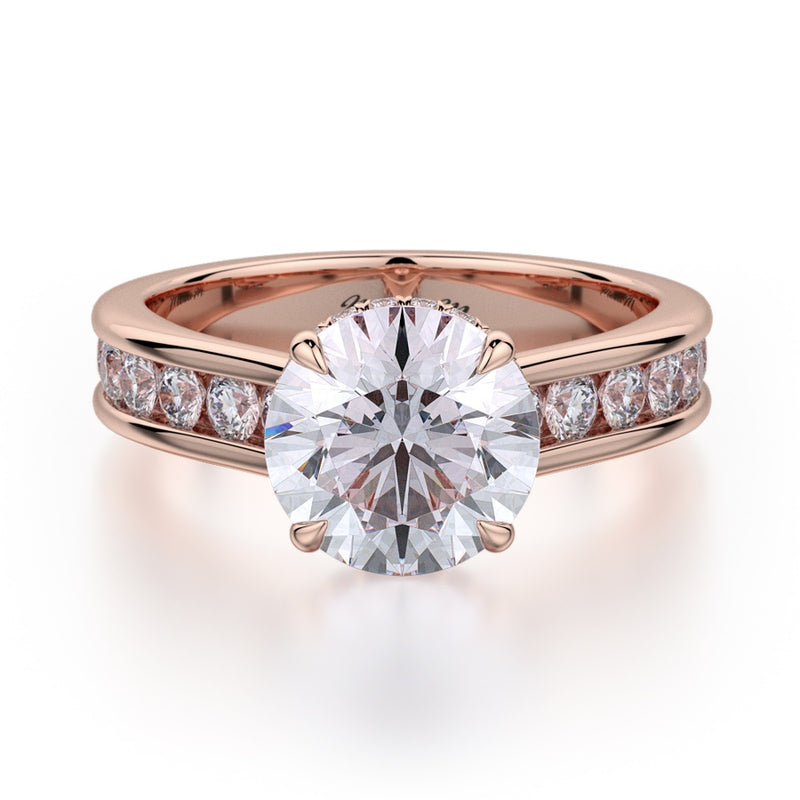 Michael M Crown Engagement Ring R704-2