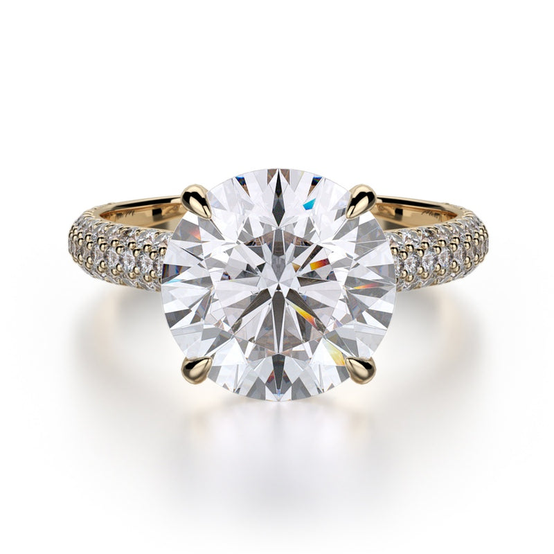 Michael M Crown Engagement Ring R707-3