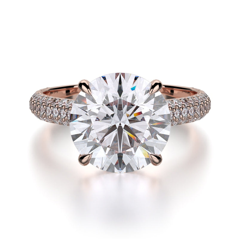 Michael M Crown Engagement Ring R707-3