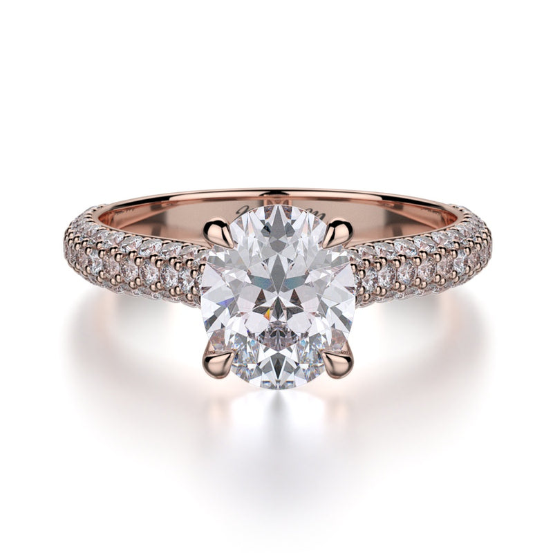 Michael M Crown Engagement Ring R708-2