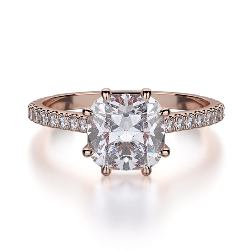 Michael M Crown Engagement Ring R712-1.5