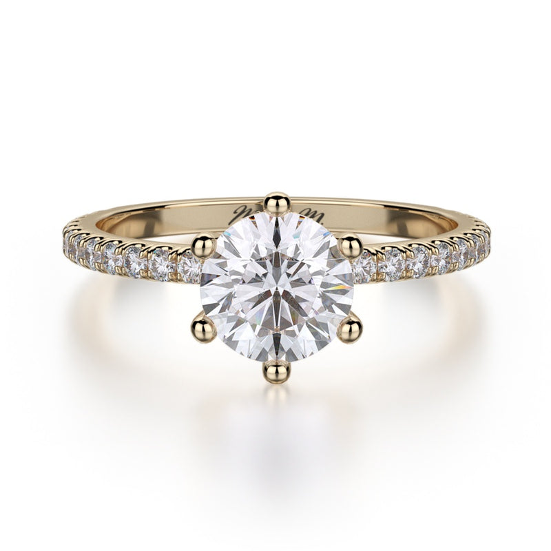 Michael M Crown Engagement Ring R713-1