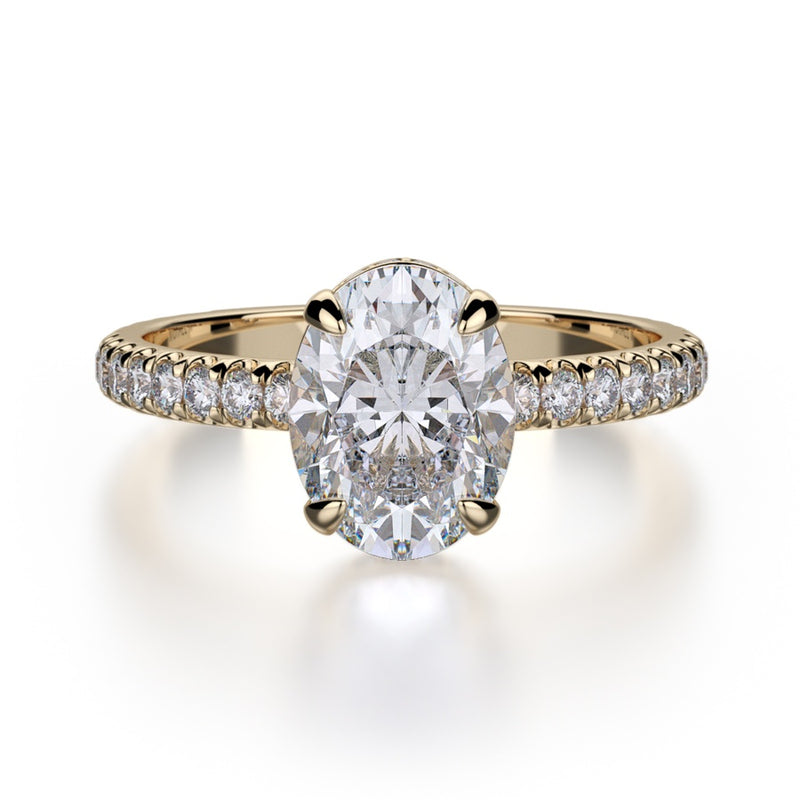 Michael M Crown Engagement Ring R715-2
