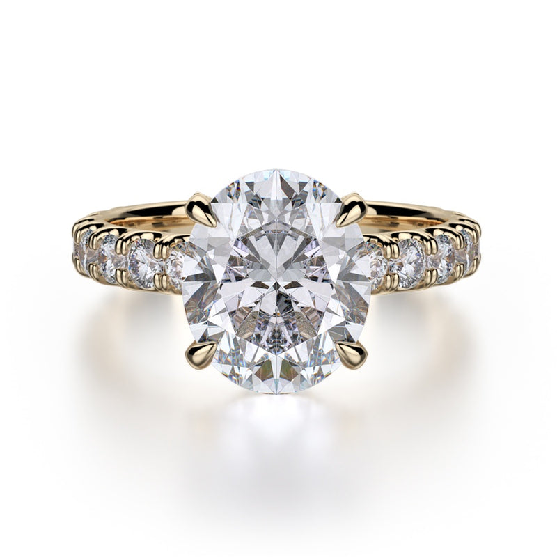 Michael M Crown Engagement Ring R731-3