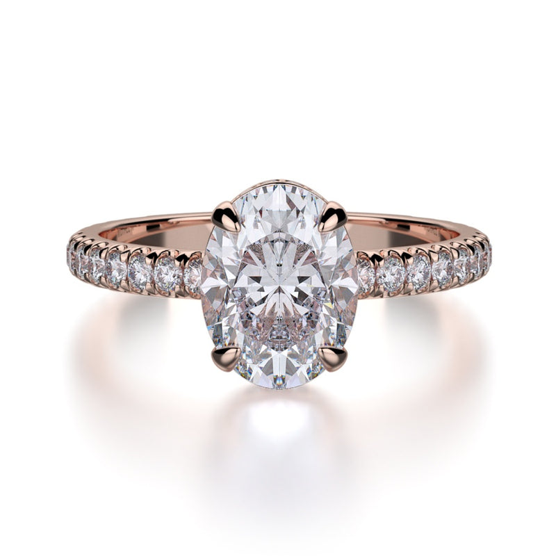Michael M Crown Engagement Ring R715-2