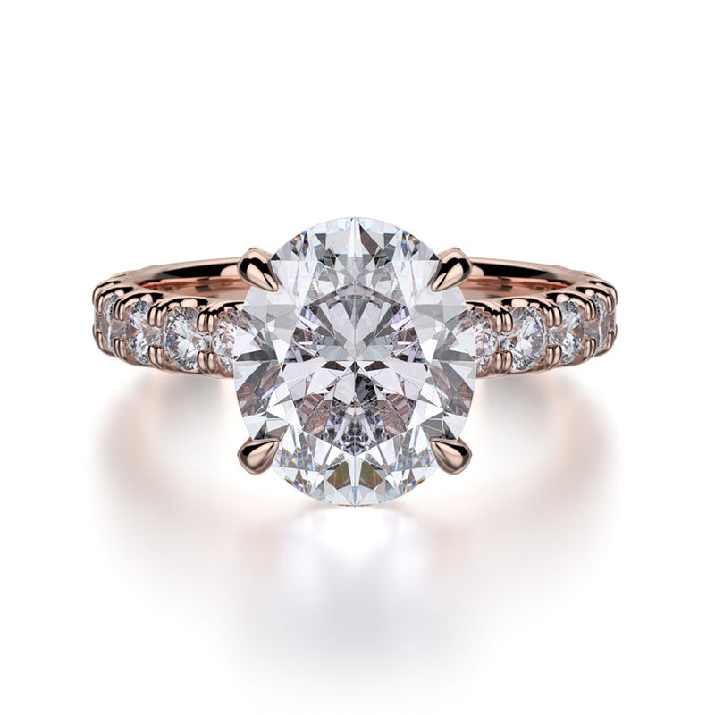 Michael M Crown Engagement Ring R731-3