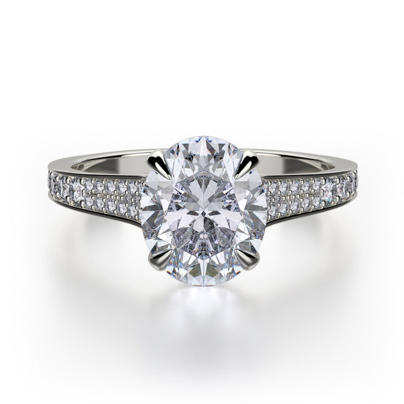Michael M Crown Engagement Ring R743-3
