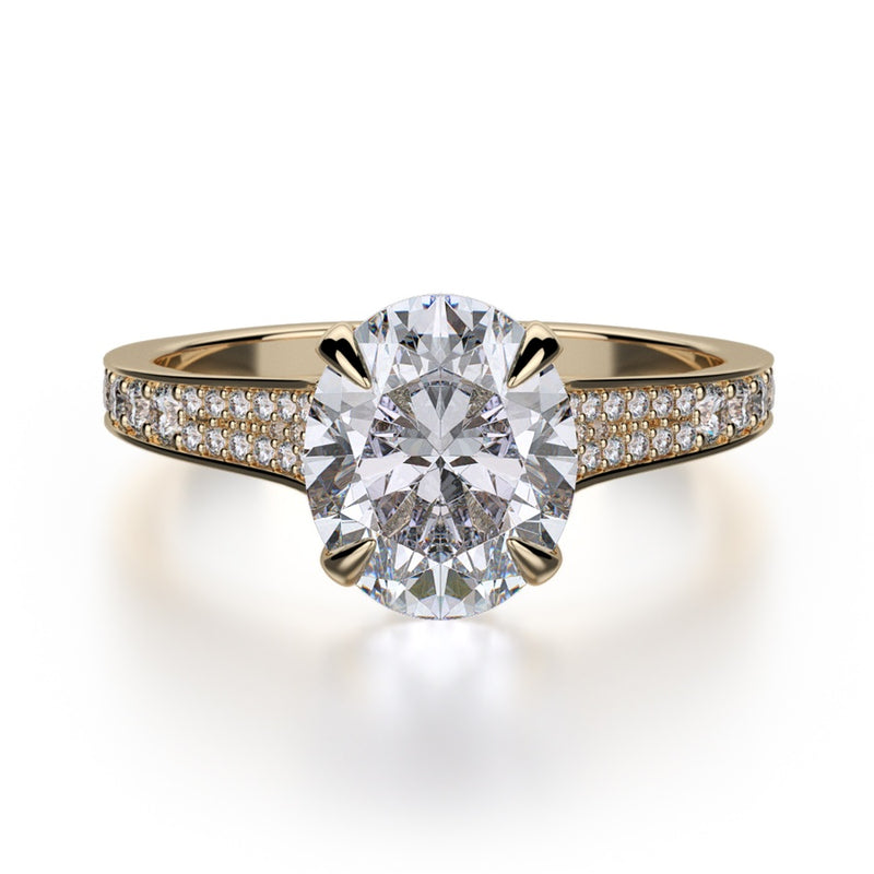 Michael M Crown Engagement Ring R743-3