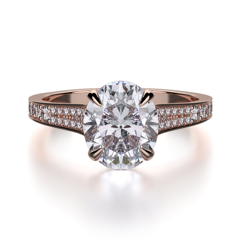 Michael M Crown Engagement Ring R743-3
