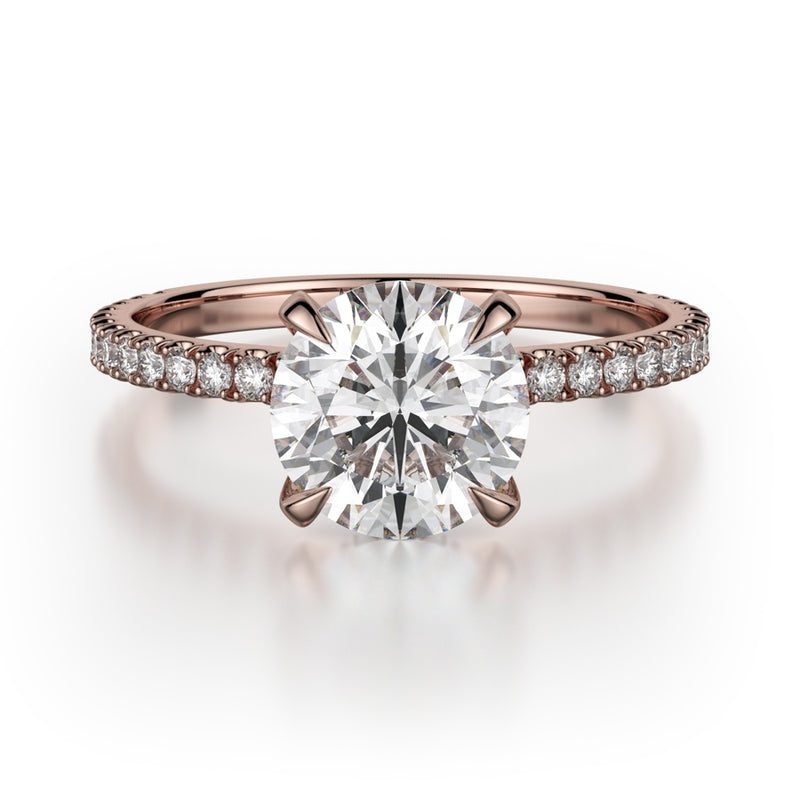 Michael M Crown Engagement Ring R706-1.5
