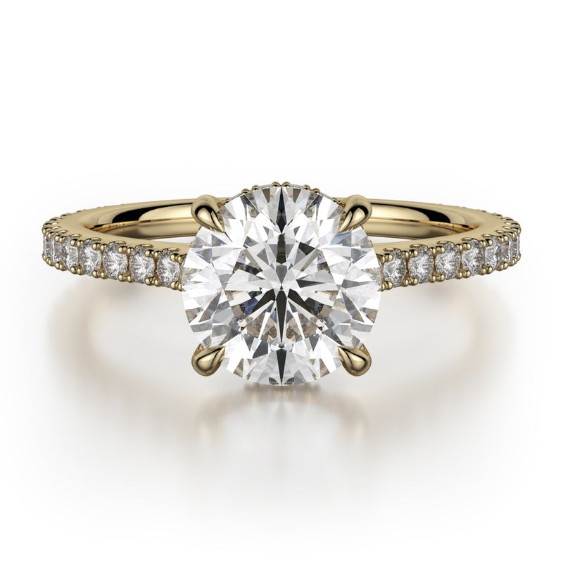 Michael M Crown Engagement Ring R749-1.5