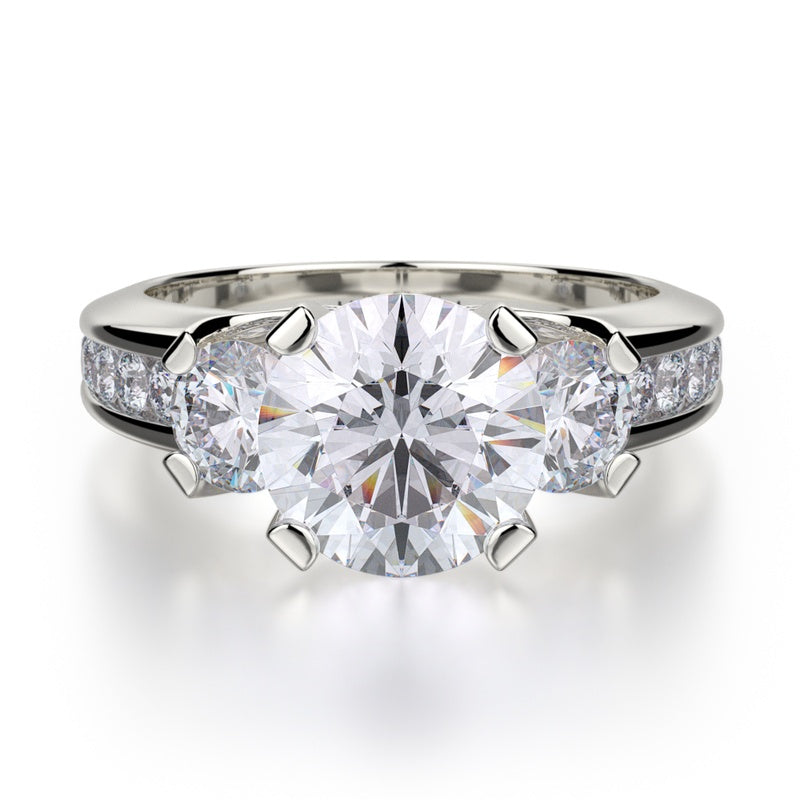 Michael M Trinity Engagement Ring R429-2