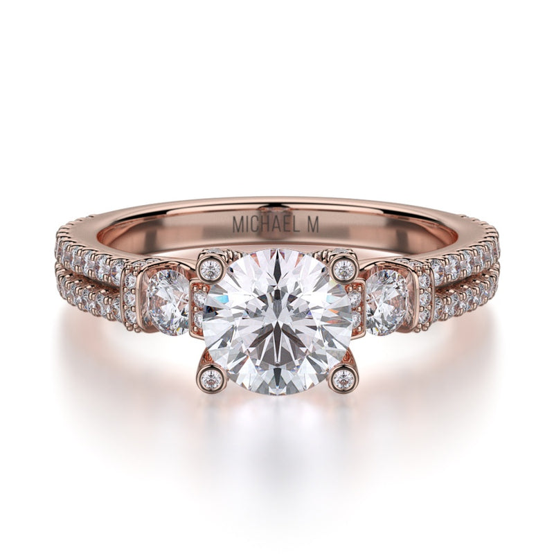 Michael M Trinity Engagement Ring R502-1