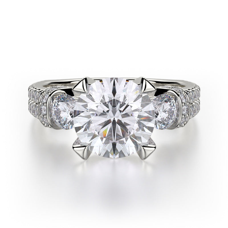 Michael M Trinity Engagement Ring R475-2