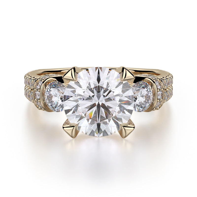 Michael M Trinity Engagement Ring R475-2