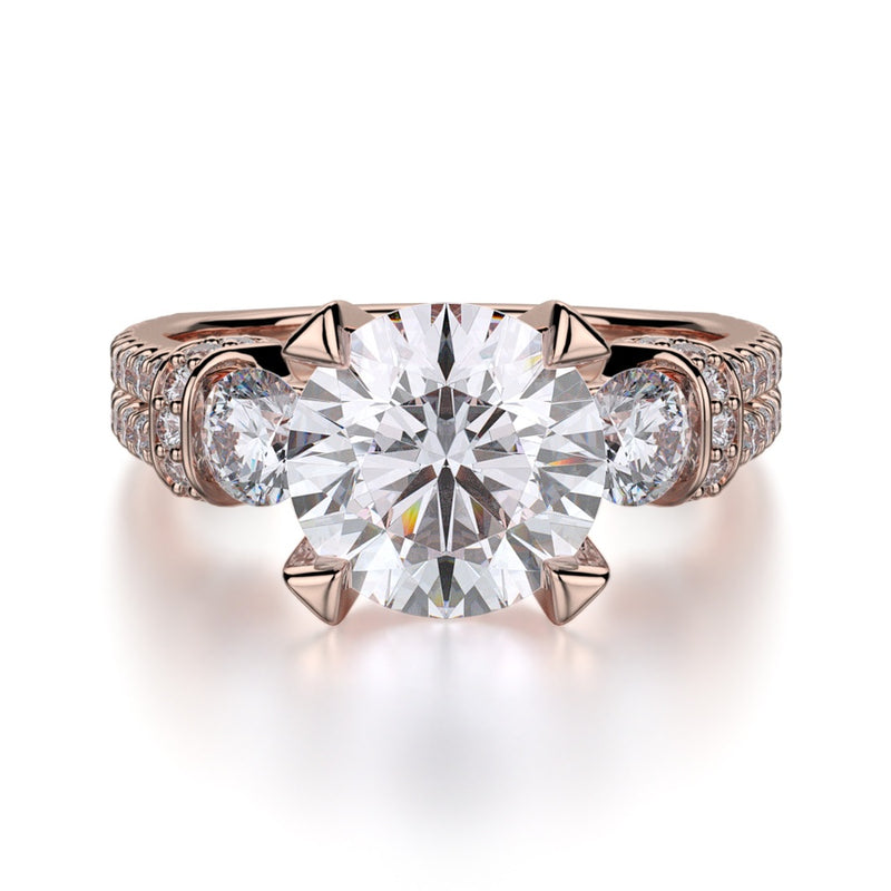 Michael M Trinity Engagement Ring R475-2
