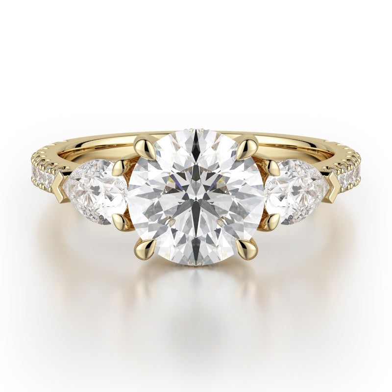 Michael M Trinity Engagement Ring R758-2