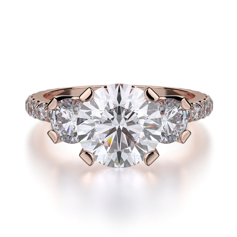 Michael M Trinity Engagement Ring R422-2