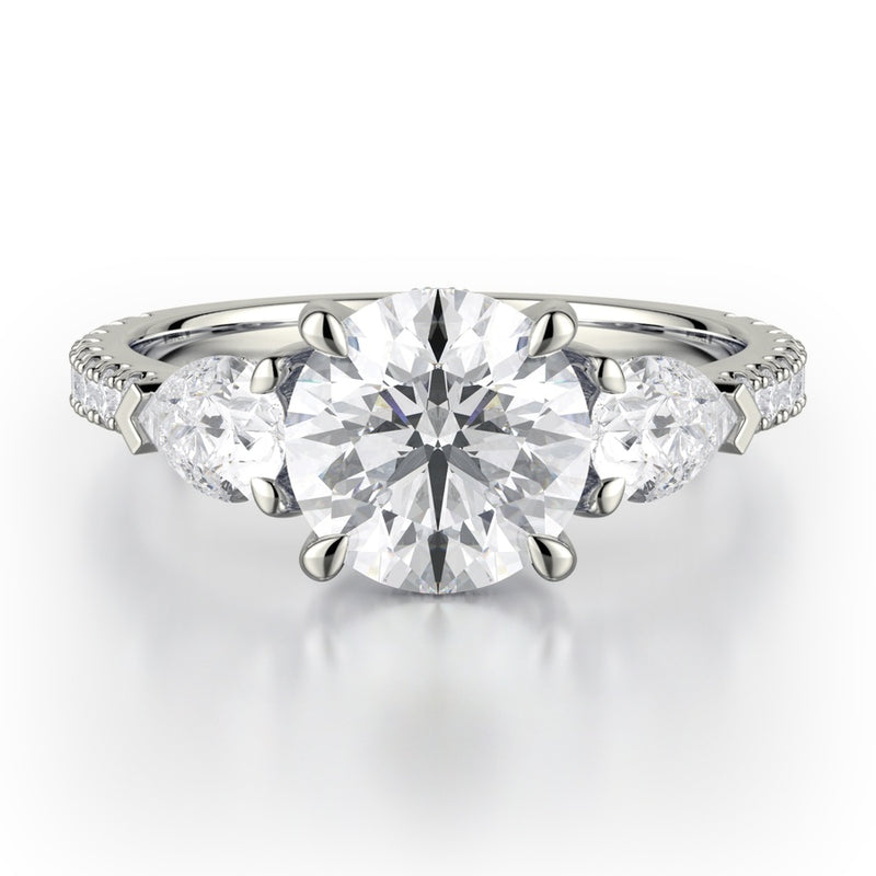 Michael M Trinity Engagement Ring R758-2