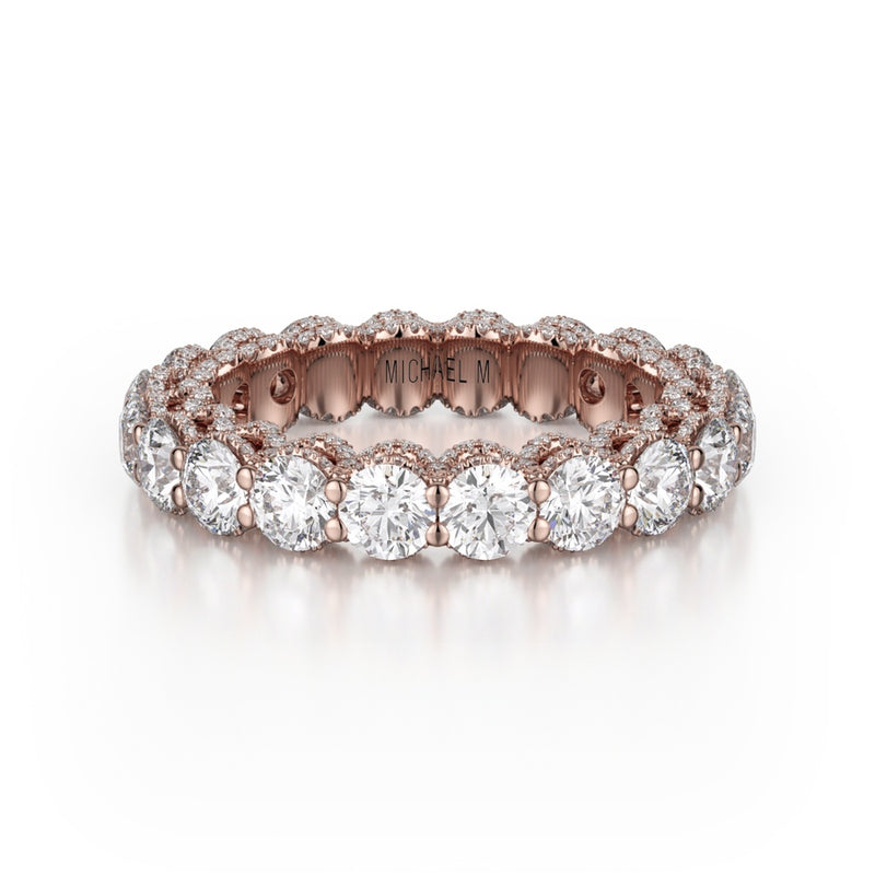 Michael M Crown Wedding Band B328