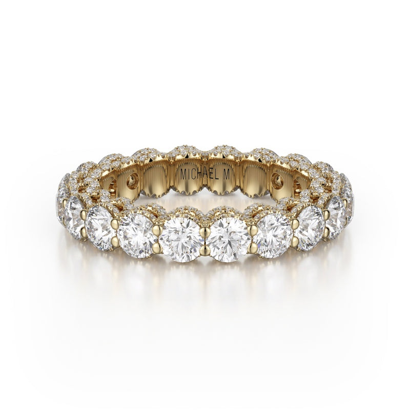 Michael M Crown Wedding Band B328
