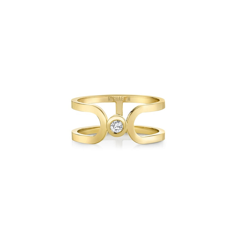 Michael M Link Alignment Fashion Ring F359