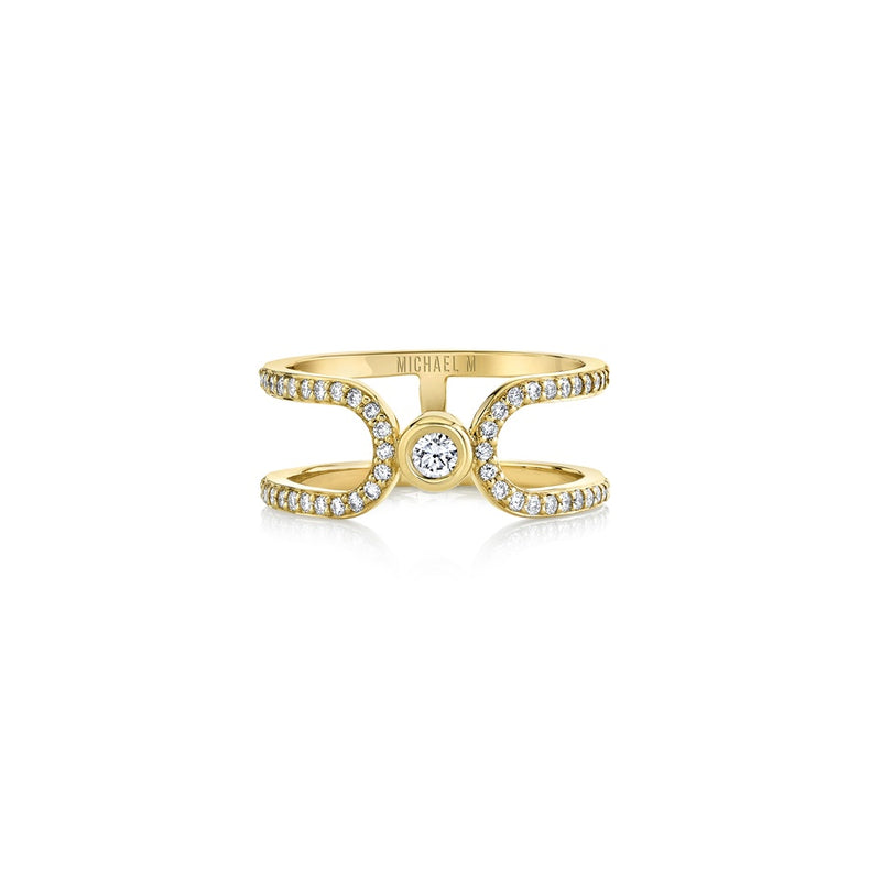 Michael M Link Alignment Fashion Ring F359PV