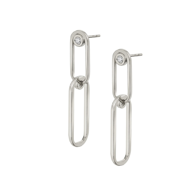 Michael M Link Couplet Earrings ER353